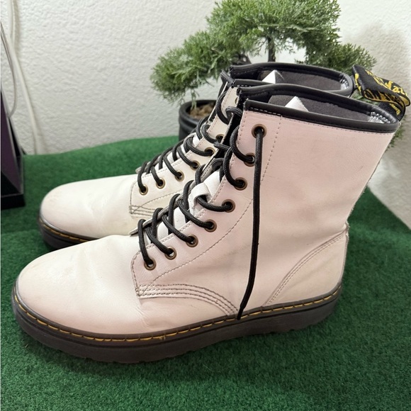 Dr. Martens White Leather Boots - Picture 2 of 6